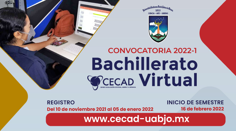 CECAD-UABJO oferta bachilleratos para quienes no pueden acudir al sistema&nbsp;presencial