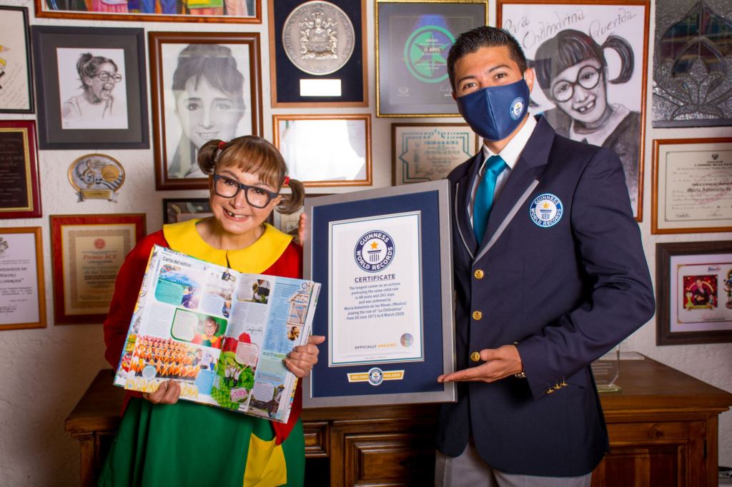 María Antonieta de las Nieves, “La Chilindrina», en la nueva edición del libro de Guinness World Records&nbsp;2022