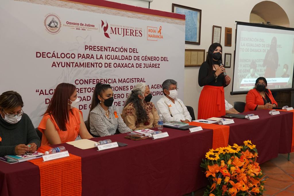 Se presenta Decálogo para la Igualdad y la Equidad de Género del Ayuntamiento de Oaxaca de&nbsp;Juárez